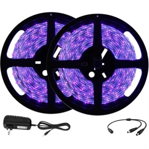 LED Blacklight Strip Lighting - 32ft - 600 LED