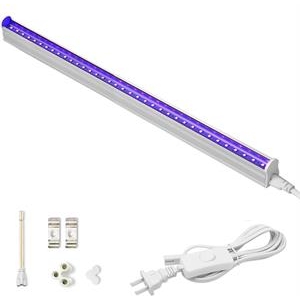 LED Blacklight Linkable Fixture 7W 395nm - 18 inch