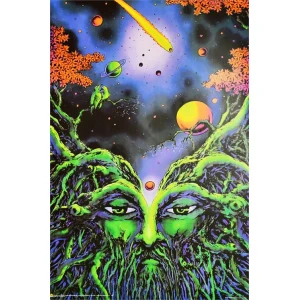 Root of Life by Space Tribe Non-Flocked Blacklight Poster 24" x 36"