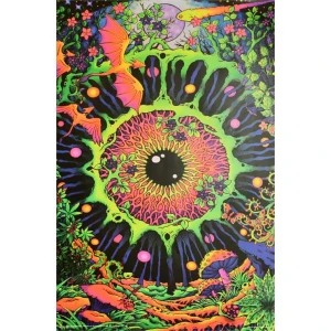 Cosmic Eye by Space Tribe Non-Flocked Blacklight Poster 24" x 36"