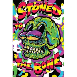 Stoned to the Bone Non-Flocked Blacklight Poster 24" x 36"
