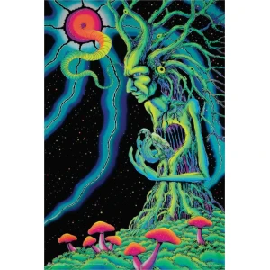 Tree Spirit Non-Flocked Blacklight Poster 24" x 36"