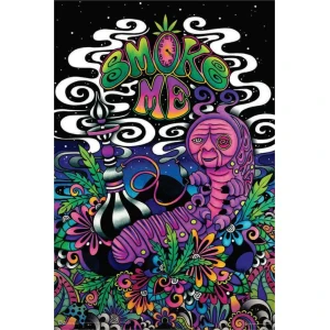 Smoke Me by Brizbazaar Non-Flocked Blacklight Poster 24" x 36"