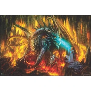 Dragon of Labyrinth Non-Flocked Blacklight Poster 24" x 36"