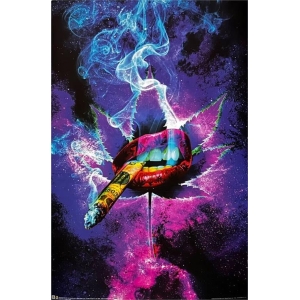 Cosmic High by Daveed Benito Non-Flocked Blacklight Poster - 24" x 36"
