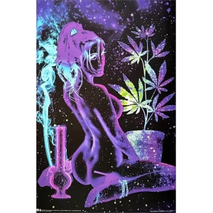 High As Space by Daveed Benito Non-Flocked Blacklight Poster - 24" x 36"