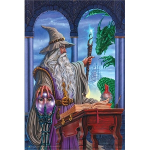 Wizard Emissary by Ed Beard Jr. Non-Flocked Blacklight Poster - 24" x 36"