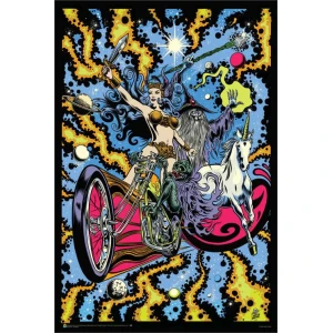 Rebellion by Dirty Donny Non-Flocked Blacklight Poster - 24" x 36"