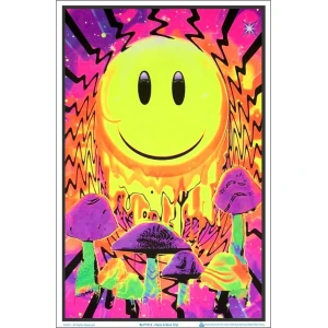 Have a Nice Trip Flocked Blacklight Poster - 23" x 35"