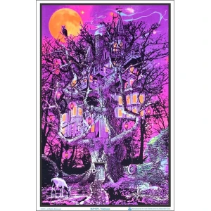 Treehouse Black Light Poster Image