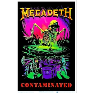 Megadeth - Contamination Flocked Blacklight Poster - 23" x 35"