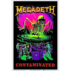 Megadeth - Contamination Flocked Blacklight Poster - 23" x 35"