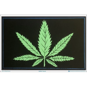 The Leaf Flocked Blacklight Poster - 35" x 23"