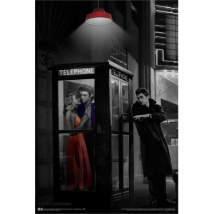 Midnight Matinee - Elvis & James Dean Poster - 24" x 36"