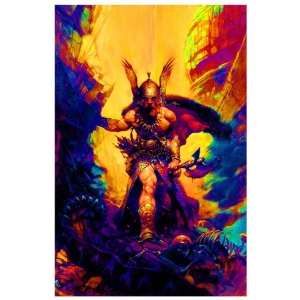 Dark Kingdom by Frank Frazetta - Non-flocked Blacklight Poster 24" x 36"