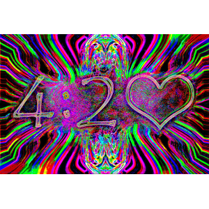 420 Neon - Non-Flocked Blacklight Poster - 36" x 24"