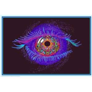 Cosmic Eye - Non-flocked Blacklight Poster 36" x 24"