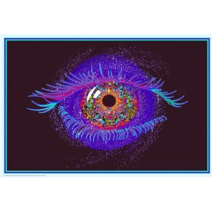 Cosmic Eye - Non-flocked Blacklight Poster 36" x 24"
