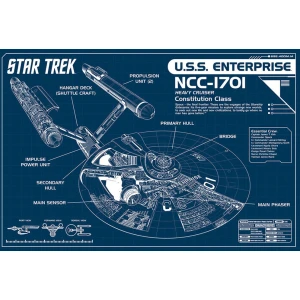 Star Trek Enterprise Poster - 36" x 24"