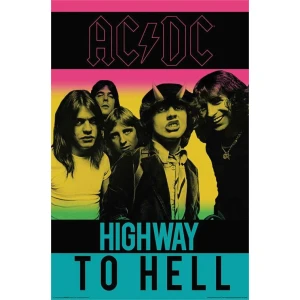 AC/DC Highway to Hell Retro Tour Poster 24in x 36in
