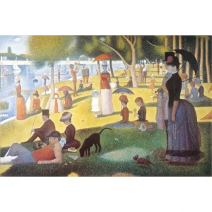 Sunday on La Grande Jatte by Seurat Poster - 36" x 24"