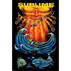Sublime - Sun & Fish - Poster - 24" x 36"