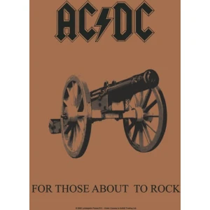 AC/DC For Those About To Rock Fabric Poster - 30" x 43"