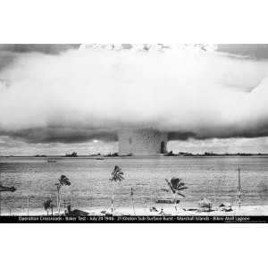 Bikini Island 1946 Atomic Bomb Test Poster - 24" x 36"