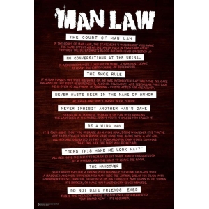 Man Law - Poster - 36" x 24"