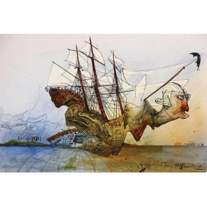 Ralph Steadman - Hunter S. Thompson The Curse of Lono - Poster - 36" x 24"