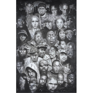 Hip Hop Collage Poster - 24" x 36"