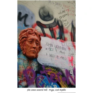 John Lennon Memorial Wall Poster - 24" x 36"