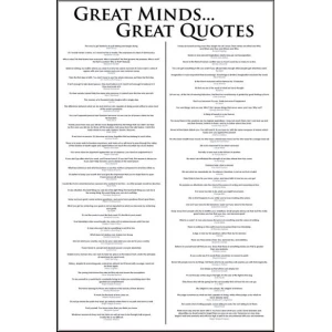 Great Minds, Great Quotes Poster - 24" x 36"