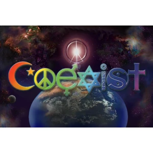Coexist Multicolor Poster - 36" x 24"
