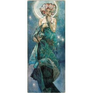 Alphonse Mucha Moon Poster - 24" x 36"