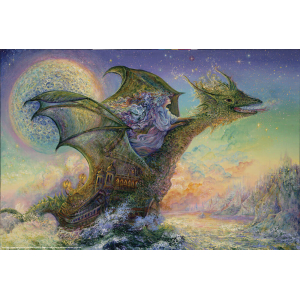 Dragon Ship Poster - Josephine Wall - 24" x 36"