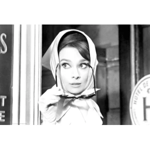 Audrey Hepburn - Scarf Poster - 36" x 24"