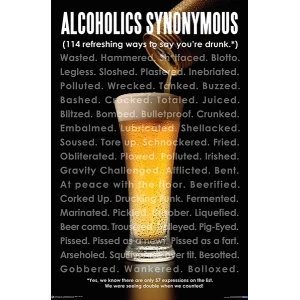 Alcoholics Synonymous Poster - 24" x 36"