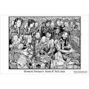 Rock N Roll Jam - Howard Teman Poster - 36" x 24"