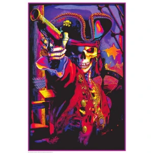 Pirate King - Non-flocked Blacklight Poster 24" x 36"