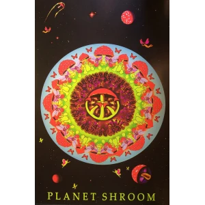 Planet Shroom - Non-Flocked Blacklight Poster - 24" x 36"