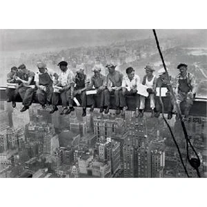 Men on Beam Giant Poster - 5' x 3.5'