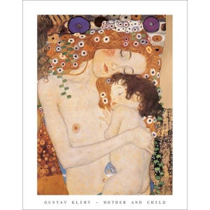Mother and Child by Gustav Klimt Poster - 22" x 28"