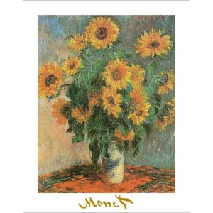 Sunflowers by Monet 1881, Poster - 22" x 28"