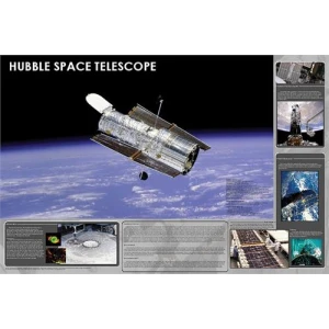 Hubble Space Telescope Educational Poster 36x24