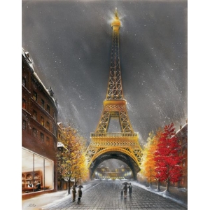 La Tour Eiffel by Magrini Mini Poster - 11" x 14"