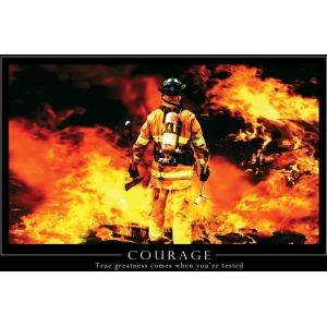 Courage Poster - 24" x 36"