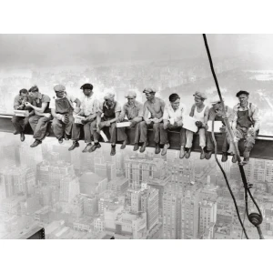 Men on Beam Rockefeller Center Poster - 18" x 24"
