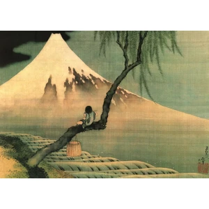 Hokusai - Boy on the Tree Poster - 16" x 20"