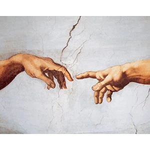 Michelangelo - The Creation of Adam Mini Poster - 11" x 14"